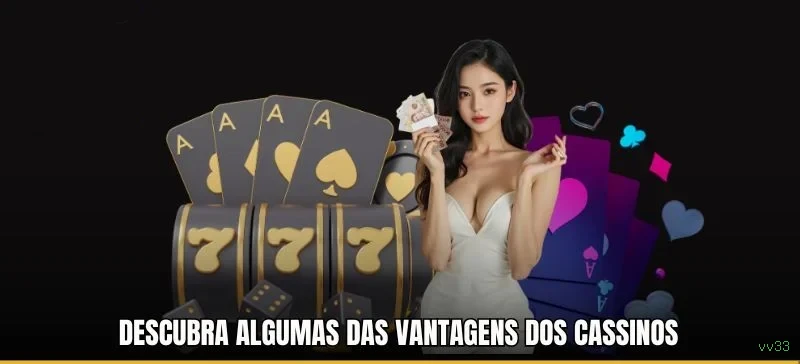 Imagem promocional da vv33 mostrando a plataforma e suas vantagens